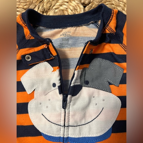 Carters Simple Joys Footed Pajamas 18M - Picture 3 of 4